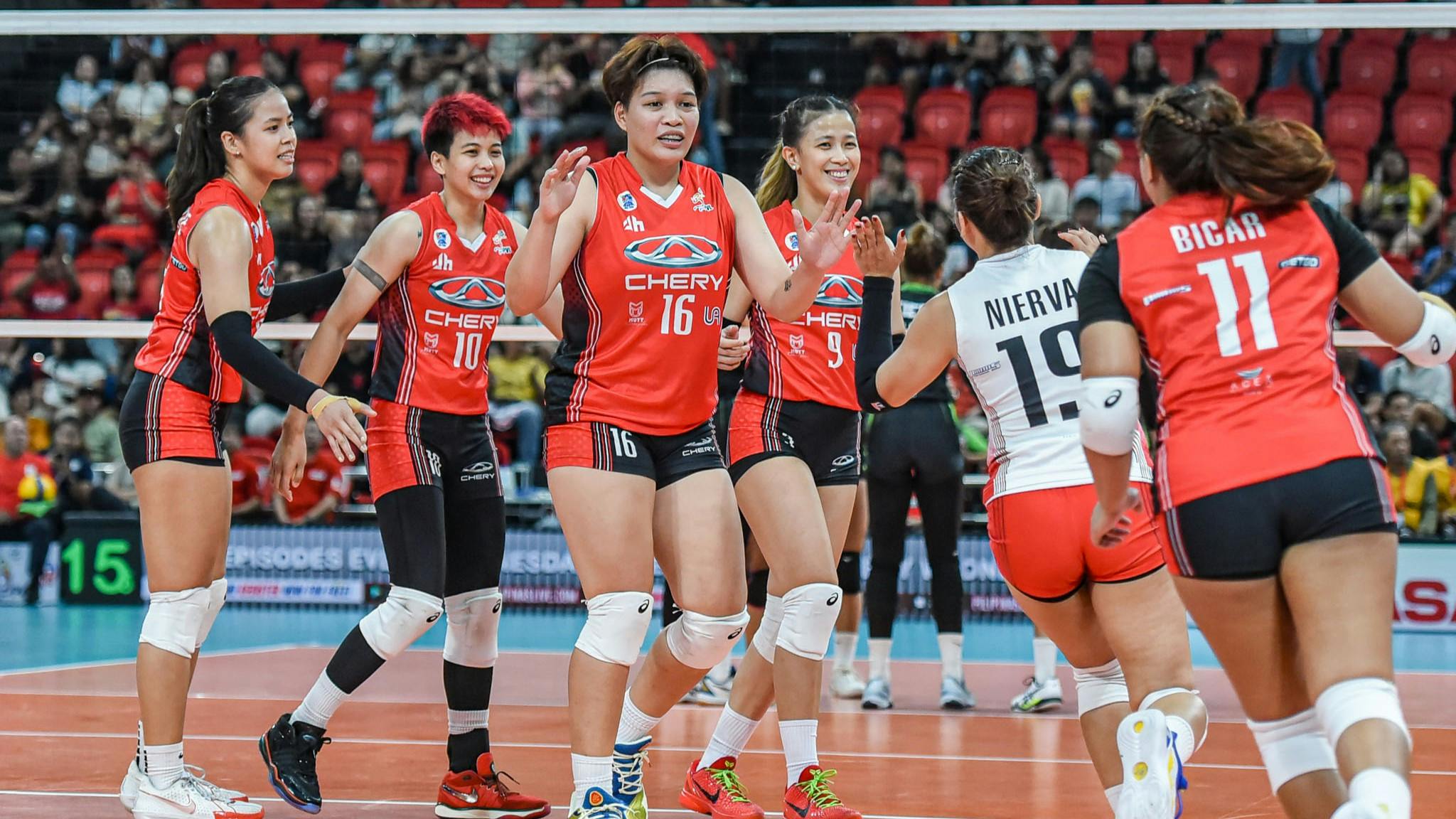 PVL: Alina Bicar, Chery Tiggo run over Nxled for third straight win